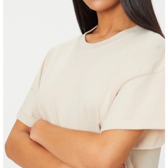 Sand Oversized Boxy T-Shirt - Picture 5 of 6